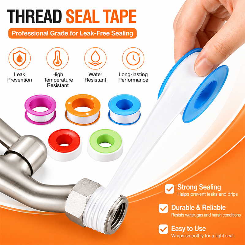 Plumbing Tape Ptfe - 5pcs Wide Extra Long PTFE Sealing