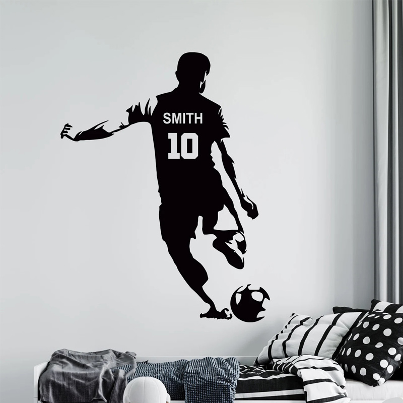 Vinyl Floor Plank - Personalized Soccer Player Name and Number