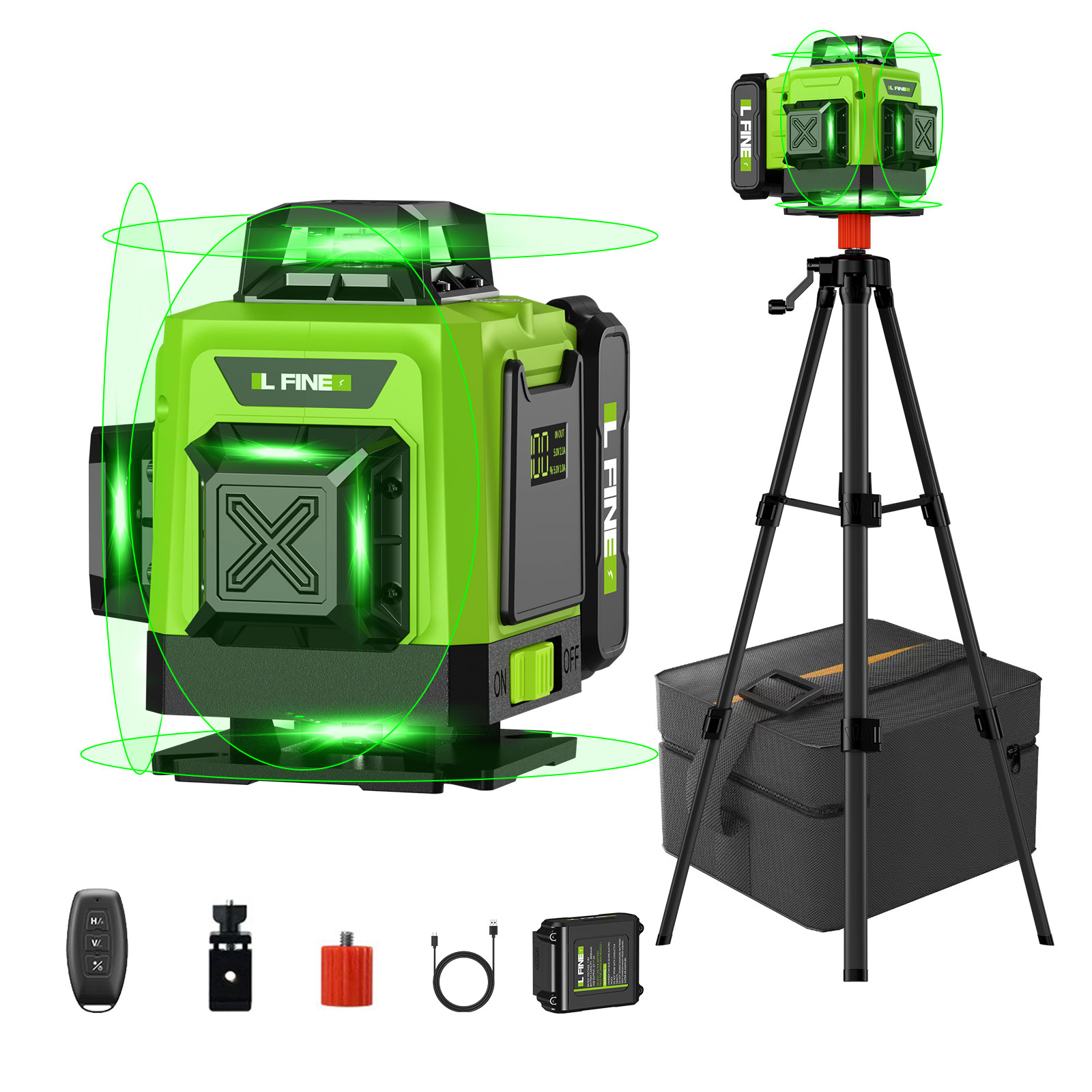 Home Improvement Services - Laser Level Self-Leveling Horizontal Vertical Cross