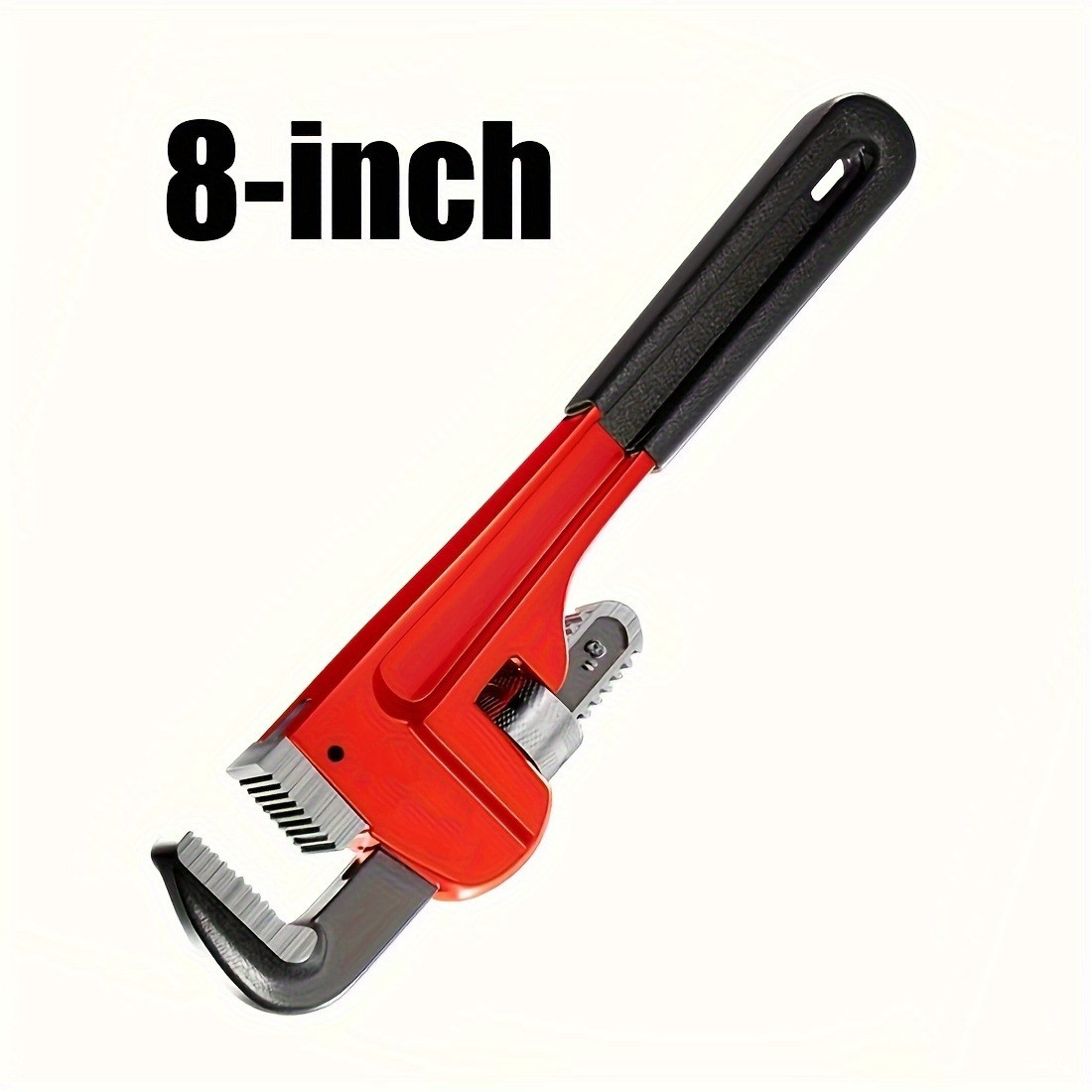 Pipe Wrench Adjustable - 8 Inch/10 Inch/12 Inch Heavy-Duty Adjustable