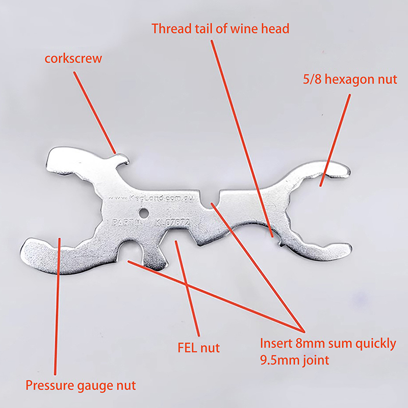 Pipe Wrench Adjustable - KegLand 7 In 1 Faucet Tap