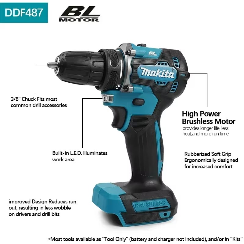 Original Makita 18V DDF487 Bru - Makita Drill Ddf484 recension och pris