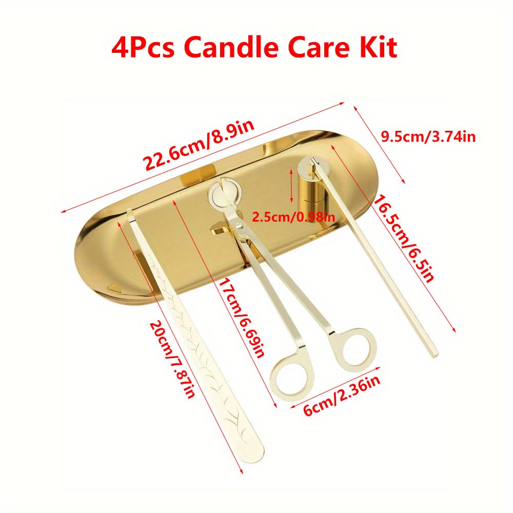 4pcs/set Luxury Candle Care Ki - Home Improvement Kit recension och pris