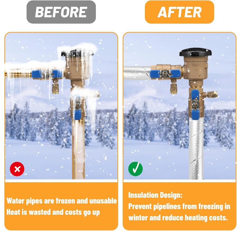Outdoor Foam Keep Warm Pipes T - Pipe Insulation Foam recension och pris