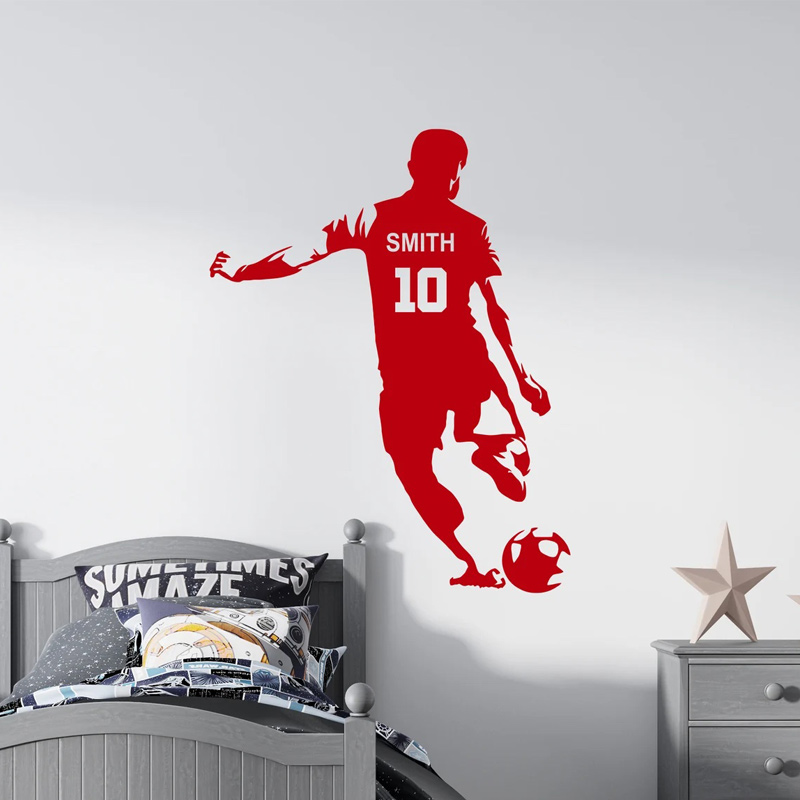 Personalized Soccer Player Nam - Vinyl Floor Plank recension och pris