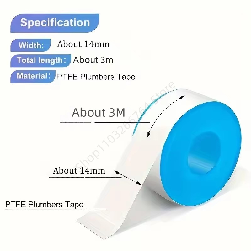 1/5/10Pcs PTFE Water Pipe Tape - Plumbing Tape Ptfe recension och pris