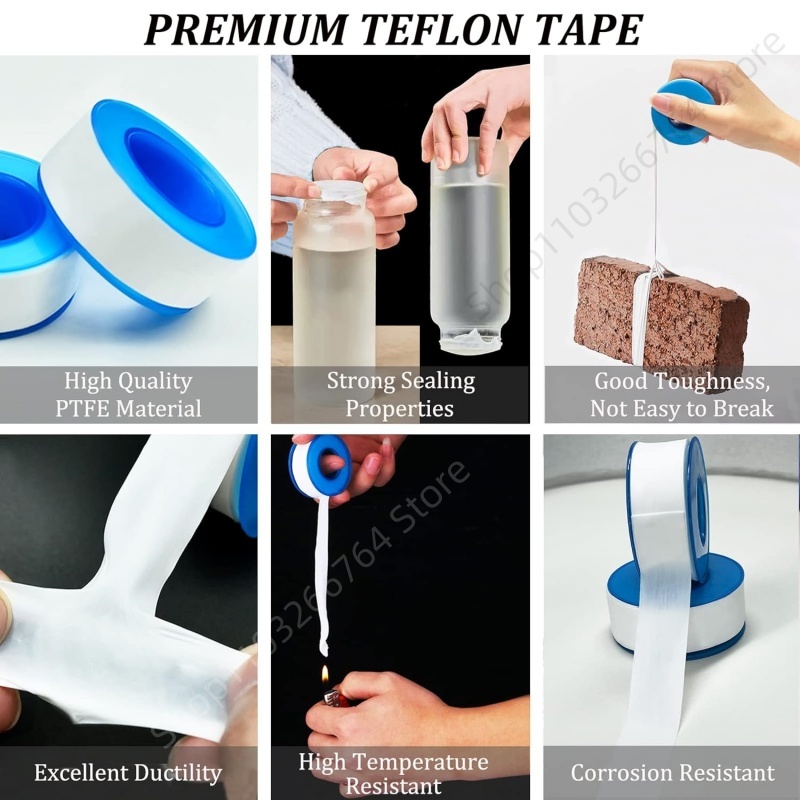 1/5/10Pcs PTFE Water Pipe Tape - Plumbing Tape Ptfe recension och pris