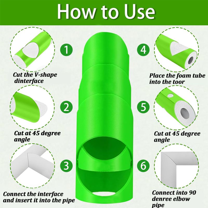 3Pcs Foam Pipe Cutter Tool Ins - Pipe Insulation Foam recension och pris