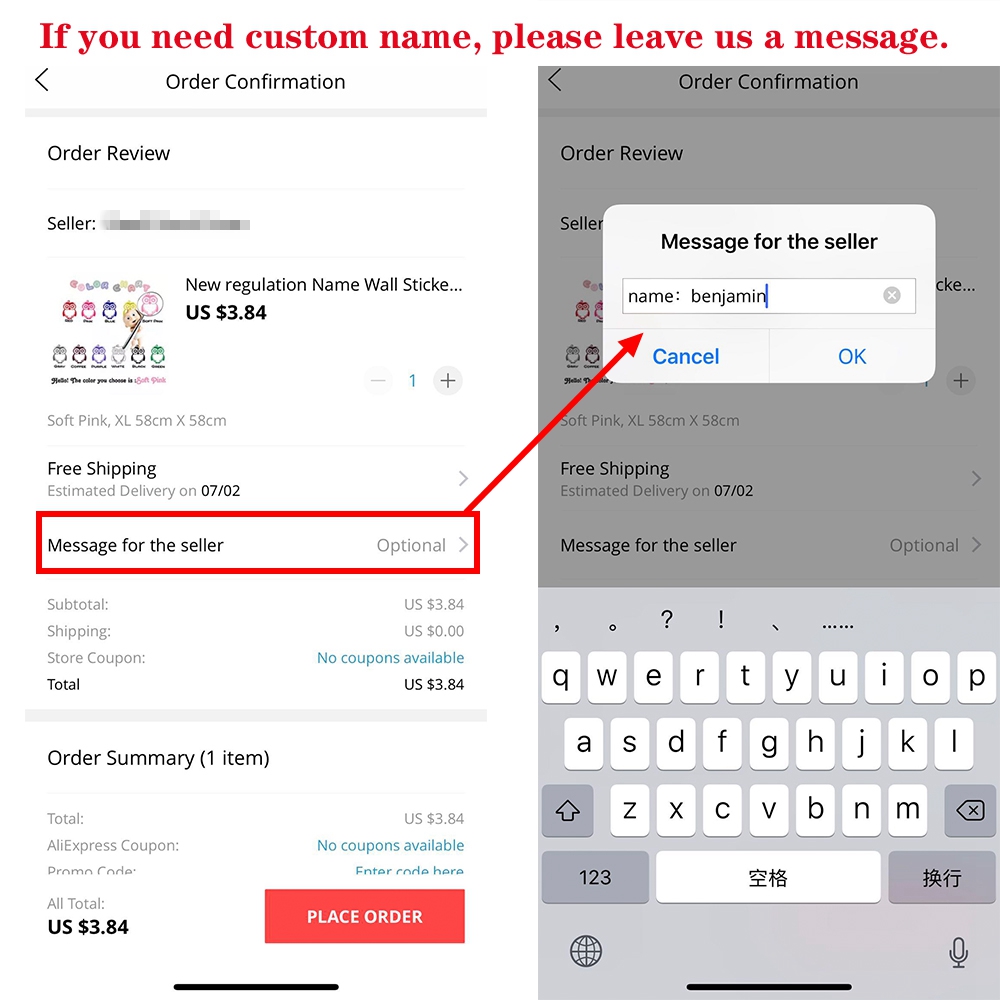 YOUR TEXT Vinyl Decal Sticker  - Vinyl Floor Plank recension och pris