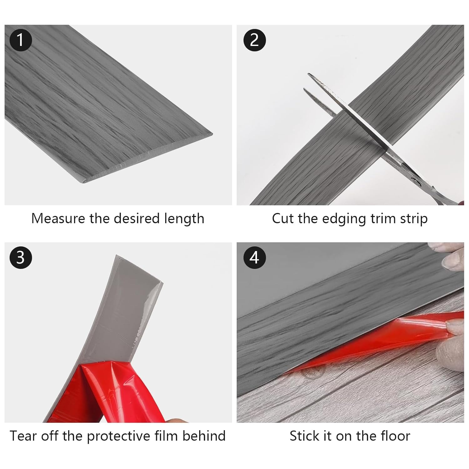 1PC 1mx5cm Self Adhesive Floor - Vinyl Floor Plank recension och pris