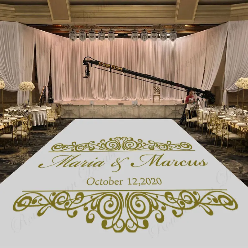 Custom Wedding Name & Date Mon - Vinyl Floor Plank recension och pris
