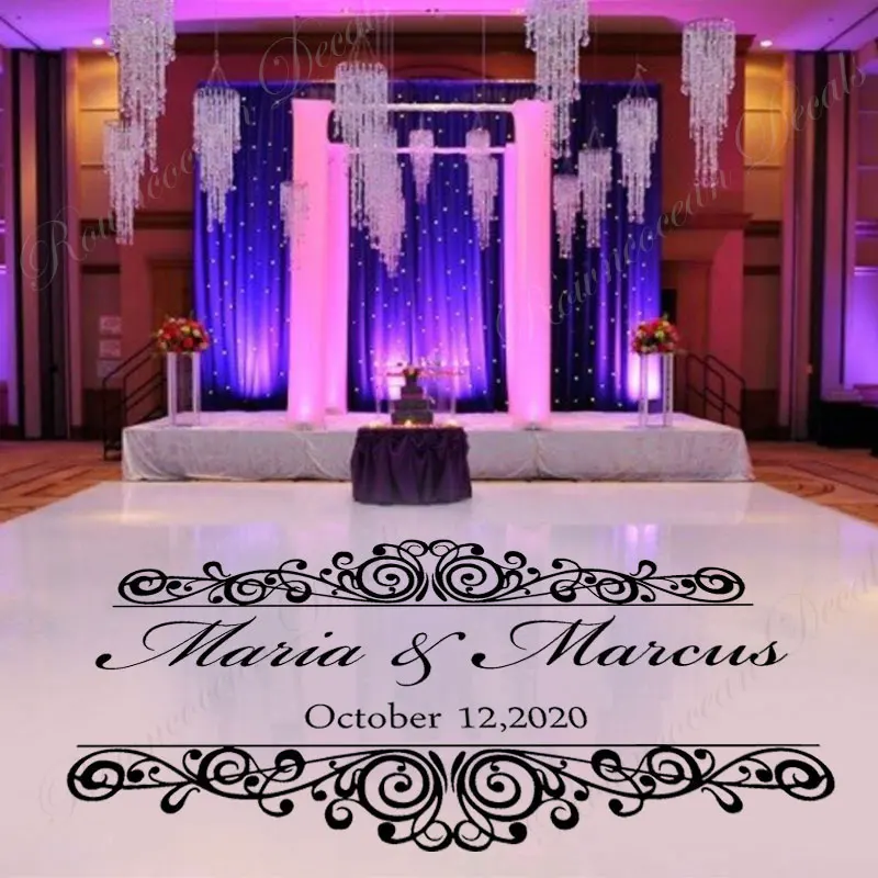 Custom Wedding Name & Date Mon - Vinyl Floor Plank recension och pris