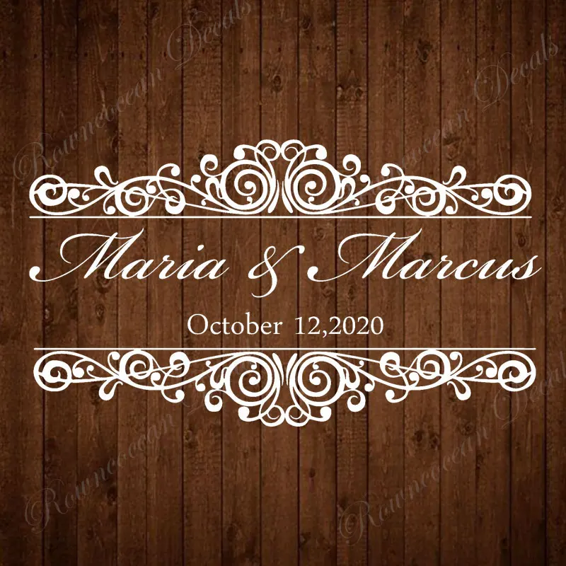 Custom Wedding Name & Date Mon - Vinyl Floor Plank recension och pris
