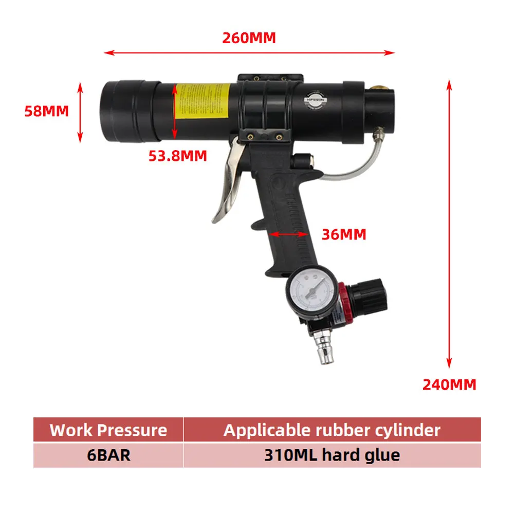 310ML Caulking Gun Pneumatic C - Caulking Gun Dispensing recension och pris