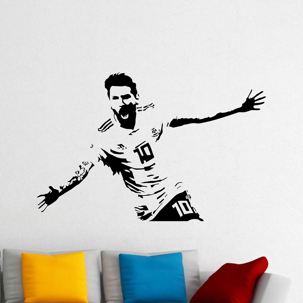 Messi Wall Decal Vinyl Sticker - Vinyl Floor Plank recension och pris