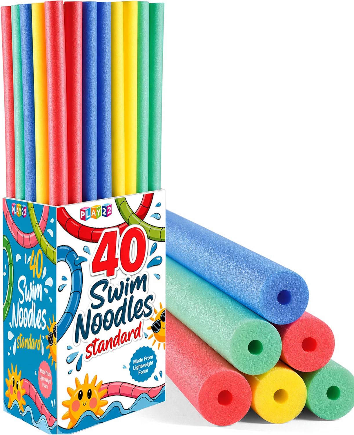 40 Pack Pool Noodles Foam - 4  - Pipe Insulation Foam recension och pris