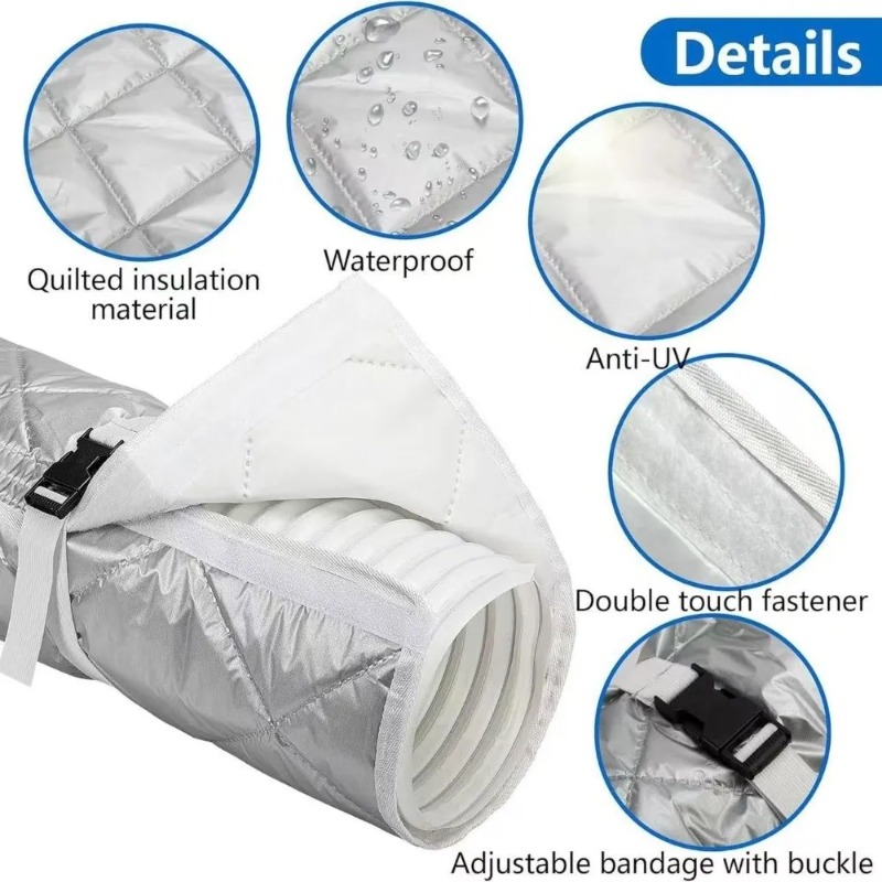 1PC Universal AC Hose Insulati - Pipe Insulation Foam recension och pris