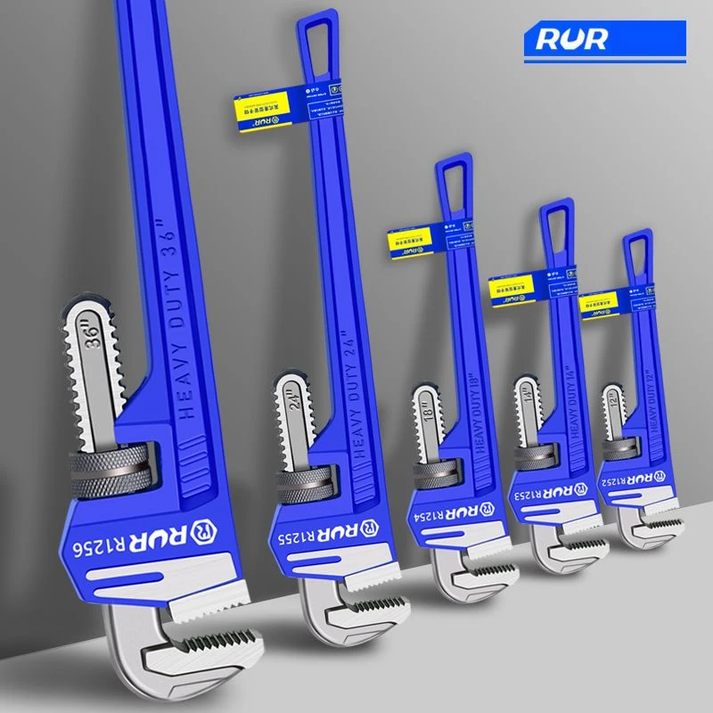 8/10/12/14/18inch Heavy Duty A - Pipe Wrench Adjustable recension och pris