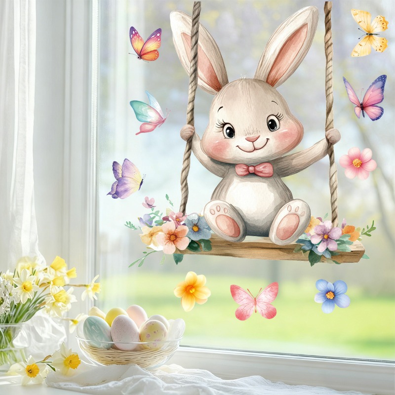 Easter Swing Rabbit Static Win - Vinyl Floor Plank recension och pris