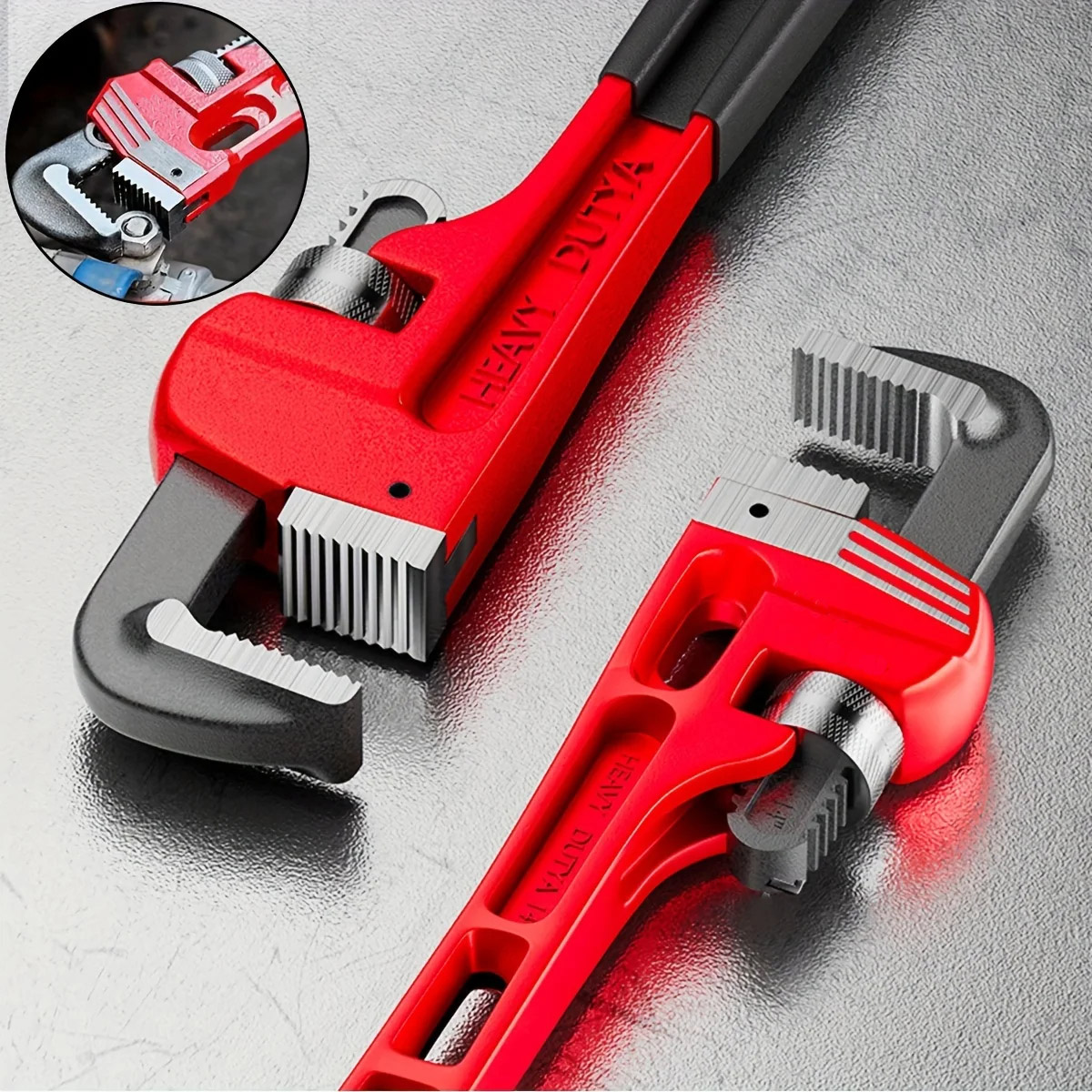 12inch / 8inch Heavy Duty Stra - Pipe Wrench Adjustable recension och pris