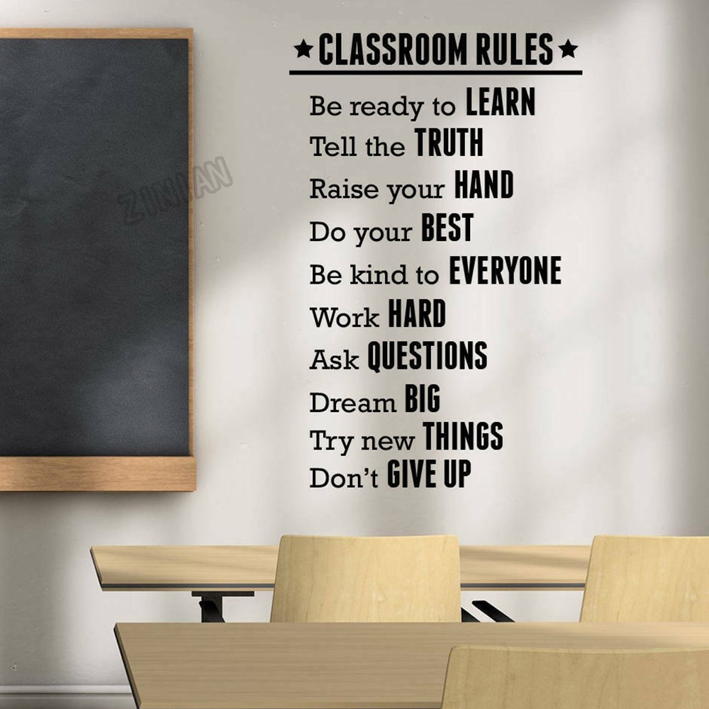 Classroom Rules Wall Sticker F - Vinyl Floor Plank recension och pris