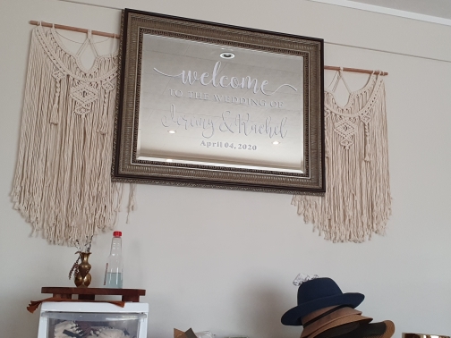 Wedding Welcome Mirror Vinyl S - Vinyl Floor Plank recension och pris