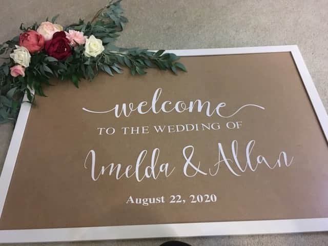 Wedding Welcome Mirror Vinyl S - Vinyl Floor Plank recension och pris
