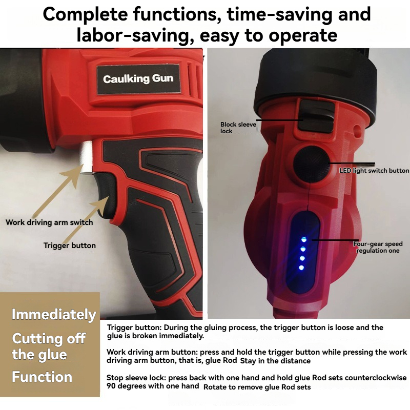 Cordless Electric Caulk Gun wi - Caulking Gun Dispensing recension och pris