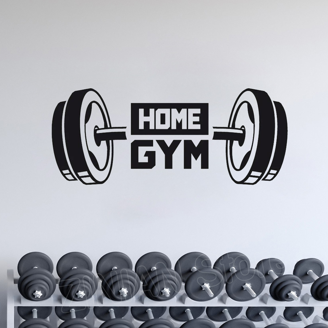 Fitness Home Gym Decor Wall St - Vinyl Floor Plank recension och pris
